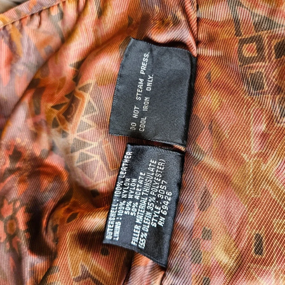 Vintage Wilsons Leather Bomber Jacket Medium Brown 90s Aviator Aventure Bound